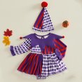 thumbnail image 4 of WIBACKER Infant Baby Girls' Clown Costumes Halloween Long Sleeve Tutu Romper Dress +Hat Cosplay Clothes 3-6 Months, 4 of 10