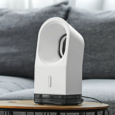 

JZMQWL New Mini Leafless Desktop Cooling Fan with USB Atmosphere Night Light Adjustable Wind Speed Three Gears Humidification Spray Water Supplement - Safe and Efficient Cooling Optio