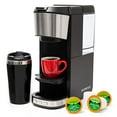 thumbnail image 2 of Mixpresso Coffee Maker Single Serve For Ground Coffee & Compatible With K Cup Pods, With 14oz Travel Mug & Reusable Filter For Home, Office & Camping, 30oz Removable Water Tank., 2 of 4