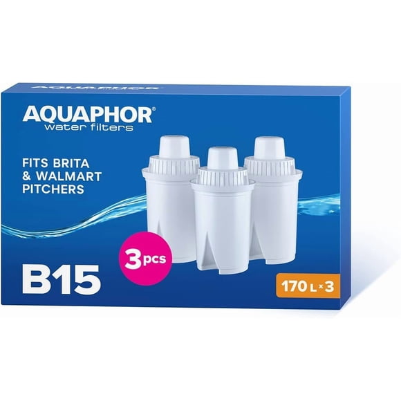 Cartucho de filtro de agua AQUAPHOR B15 3 cartuchos 170L