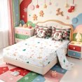 thumbnail image 3 of Manfei Christmas Happy Holiday 7-Piece Twin Bedding,Kawaii Snowman Bedding Comforter Set,Xmas Reversible, 3 of 7