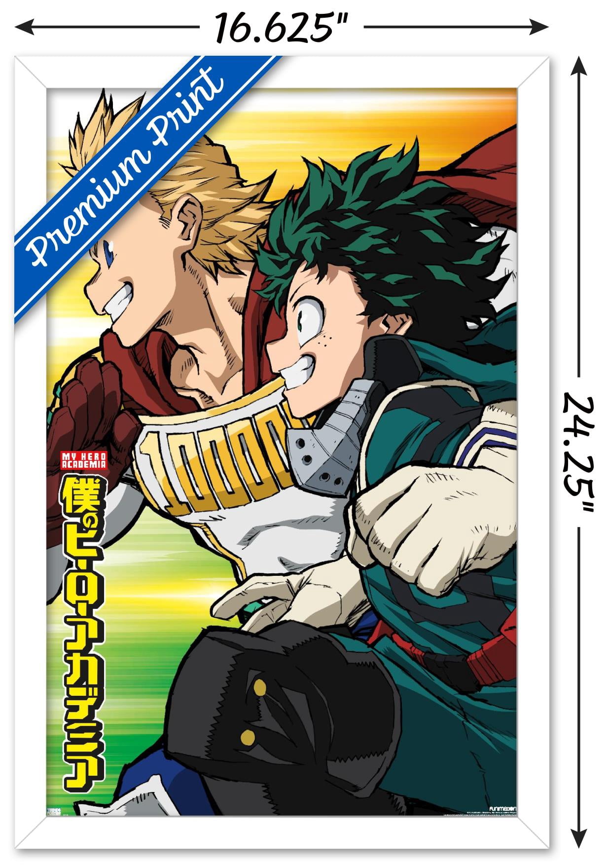 My Hero Academia: Season 4 - Teaser Visual Wall Poster, 14.725" x 22.375" Framed