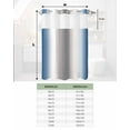 thumbnail image 7 of No Hook Shower Curtains, Blue Grey Standard Bathroom Curtains with Snap in Liner, Gray Farmhouse Modern Rustic Waterproof Washable Fabric Bathroom Shower Curtain Sets, 60" x 72", 7 of 7