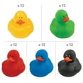 thumbnail image 3 of Fun Express 2" Bulk 108 Piece Colorful Rainbow Rubber Duck Assortment, 3 of 4