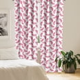 thumbnail image 2 of Ambesonne Melon Window Curtains, Watermelon Slices Pastel Tone, Each 28" W x 95" L, Pastel Pink Pale Seafoam, 2 of 4