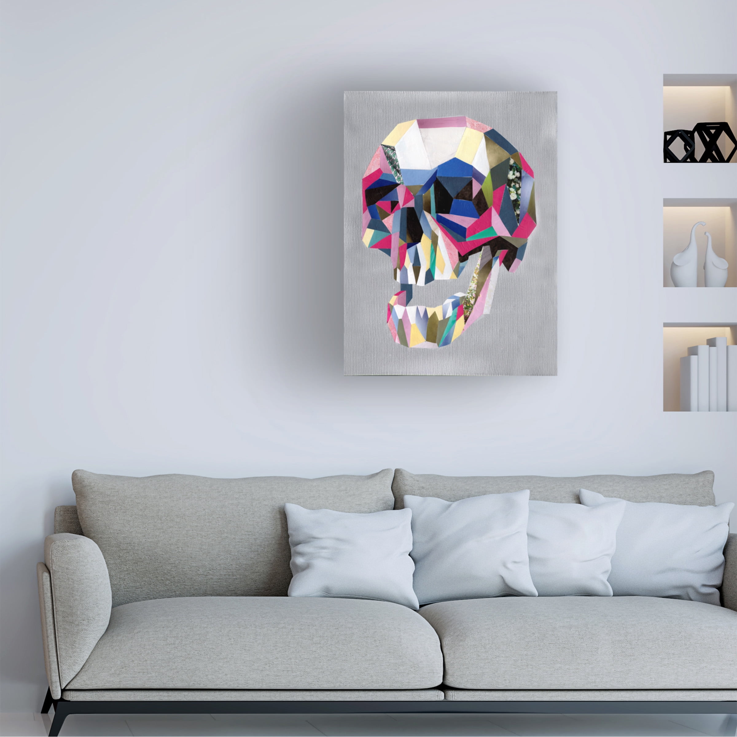 Trademark Fine Art 'Skull' Canvas Art by Artpoptart
