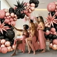 thumbnail image 6 of Dusty Pink and Black Balloon Arch,Balloon Garland with Star Foil Rose Gold Balloons for Birthday Wedding Bachelorette Party Decorations, 6 of 13