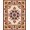 Red, Pattern 4, variant on ODIKA 4' x 6' Machine Washable Non-Slip Area Rug, Middle Eastern Medallion High Traffic Rug, Orange, 407045
