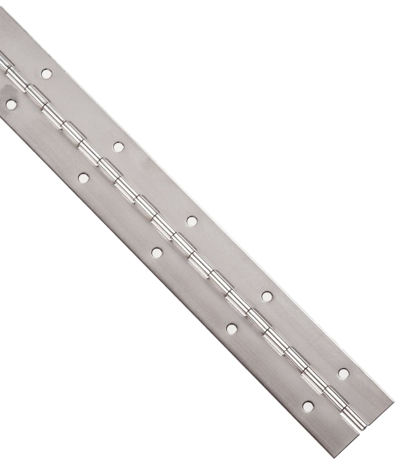 1/2 Knuckle Length 0.06 Leaf Thickness Unfinished 1/8 Pin Diameter 6 Long Aluminum 3003 Continuous Hinge with Holes 2 Open Width Pack of 1
