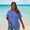 Blue, variant on Up to 65% Off! Xuniizn Plus Size Tops for Women Dressy Loose Short Sleeve Summer Tunic Tops Casual Solid Color Round Neck Blouses XL-5XL