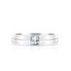 thumbnail image 2 of JeenMata Juego de Anillos para Él y para Ella Anillos de Compromiso a Juego para Parejas con Moissanita de Corte Princesa de 1,6 Quilates: Oro Blanco de 18 K sobre Plata, 2 of 7
