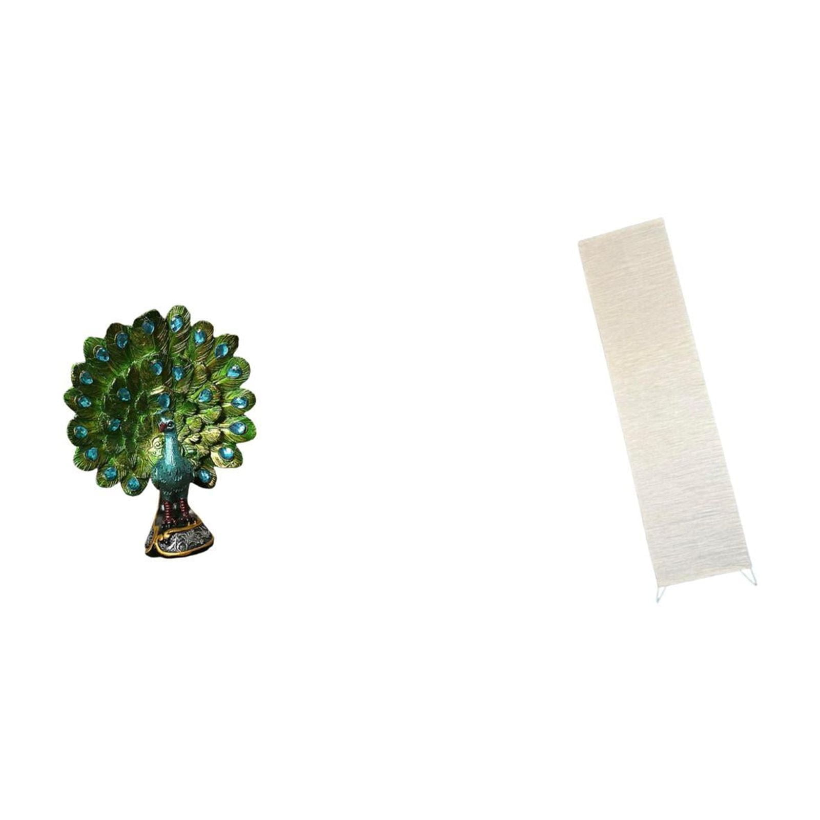Peacock Statue Desktop Figurine Floor Lamp Shade Resin and Paper Material Perfect for Living Room Bedroom Office Decor