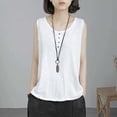 thumbnail image 1 of Nuoqisi Womens Tank Tops Summer Spring Sleeveless Casual Cute Basic Trendy Loose Flowy Beach Shirt Vacation Outfits 2026 Scoop Neck Button Pullover Casual Loose Fit Dressy Tunic Tops, 1 of 5