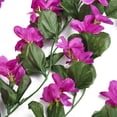 thumbnail image 3 of Sufanic 4 Petals 2.8Ft Fake Ivy Vine Flowers Garlands Plants Artificial Flower Hanging Ivy for Home Hotel Office Wedding Party Garden Craft Art Wall Decor,Fuchsia, 3 of 10
