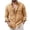 Khaki, variant on Long Sleeve Shirt for Men Lightweight Button-Up Spring Summer Shirts with Multiple Pockets Outdoor Hiking Working Cargo Shirt Khaki XL
