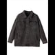 thumbnail image 2 of Chaqueta Vaquera para Mujer, Desgastada, de Larga, de Gran Tamaño, Estilo Camionero. Gris XL, 2 of 9