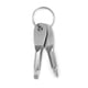 thumbnail image 3 of Cateissary Juego de destornilladores de llave de 2 uds., llavero de acero inoxidable, herramienta de bolsillo multiusos para exteriores Artesanía gris Cateissary HA024583-02, 3 of 6