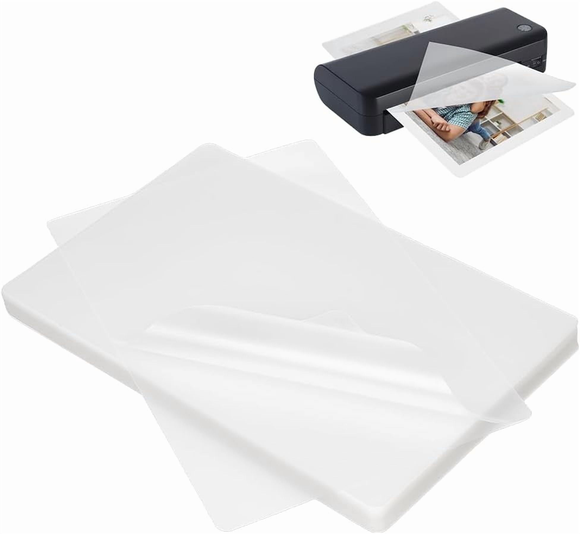 1set 100Pcs Plastic Laminating Pouches Thermal Laminating Sheets Photo Protecting Sheets for Photos and Notes 10.43x5.28x0.004 inch Clear