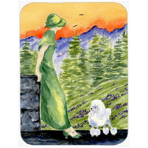 Carolines Treasures SS8618LCB Poodle Glass Cutting Board Large, 12H x 16W, multicolor