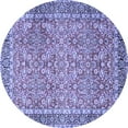 thumbnail image 1 of Ahgly Company Machine Washable Indoor Round Persian Blue Traditional Area Rugs, 5' Round, 1 of 4