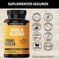 thumbnail image 2 of Maca Blend Maca Peruana Orgánica Con Pimienta Negra - Maca Negra Peruana, Maca Amarilla, Maca Roja - Capsulas Maca - Testosterona - Precursor Vegan -  180 Cápsulas, 2 of 8