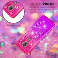 thumbnail image 5 of SOATUTO For Motorola E5 Plus Case Moto E5 Supra Glitter Case Sparkle Glitter Flowing Liquid Quicksand with Shiny Bling Diamond Women Girls Cute Case For Motorola E5 Plus / E5 Supra - Pink+Purple, 5 of 7