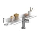 thumbnail image 2 of Estantería para lavabo, estante para colgar en la pared sin agujeros, estante para lavado de baño y baño, 2 of 5