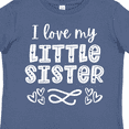 thumbnail image 4 of Inktastic I Love My Little Sister with Hearts Boys or Girls Toddler T-Shirt, 4 of 5
