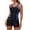 BVW49-Blue, variant on IYYVV Women'S Boyleg One Piece Swimsuits Full Coverage Athletic Bathing Suits Modest Racerback Swimwear Teens Blue M