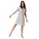 thumbnail image 2 of SCHIESSER camisón señora 95cm - ropa de dormir, manga corta, algodón, estampado Gris/Blanco S (Small), 2 of 6