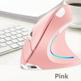 thumbnail image 2 of yeacher 2.4G Bluetooth Dual-Mode Ergonomic Vertical Mouse with RGB Lighting, Rechargeable, 3 Adjustable DPI Settings, Grey, 2 of 6