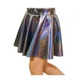 thumbnail image 2 of EnJoCho Girls Shiny Metallic Pleated Flared Min𝗂 Skater Skort Skirt Elastic Waist A-line Dance Skirt Performance wear Toddler Easter Dress, 2 of 4