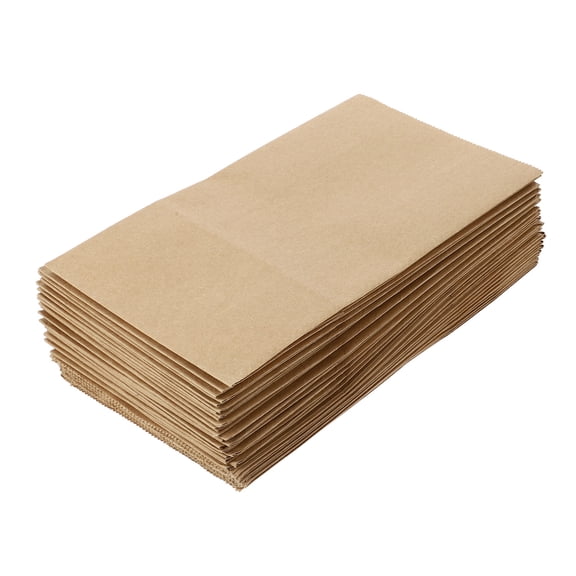 Light Brown Kraft Paper Bags for Storage Safe and Eco Friendly 100pcs