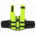thumbnail image 3 of Inflatable Dog Life Jacket Adjustable Swimwear Safety Vest With Reflective Stripes For Beach Outdoor New, 3 of 4