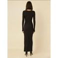 thumbnail image 4 of Ruffled Maxi Dress with Crew Neck, 4 of 5