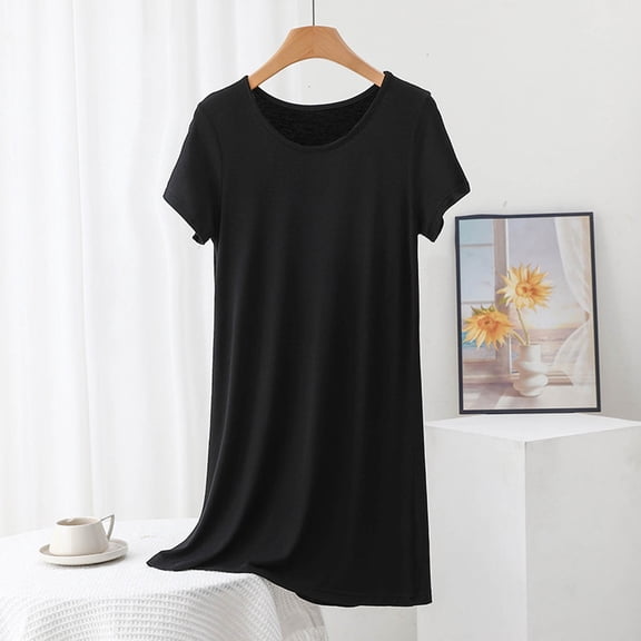 Warop Women's Lounge Dress, Short Lightweight Summer Fashionable, Versatile Casual Sleepwear for Home and Daily Use