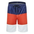 thumbnail image 6 of LELINTA Mens Swim Trunks Watershort Swimsuit Board Colorblock Shorts Bathing Suits Elastic Waist Drawstring, 6 of 8