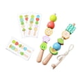 thumbnail image 3 of kokiya Beads Sequencing Toy Colorful Wooden Game Early Learning Educational Sensory Toy Style A, 3 of 10