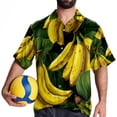thumbnail image 4 of Banana Men's Casual Hawaiian Shirt Printed Button Down Short Sleeve Summer Beach Shirts Unisex, 4 of 6