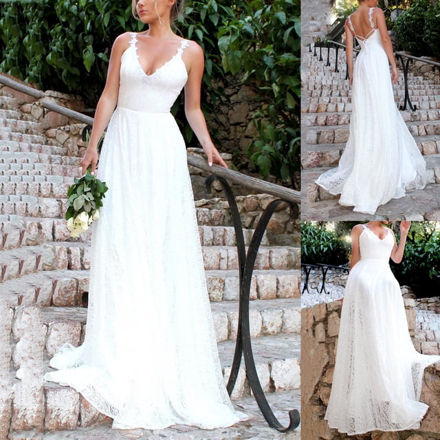 FcBaudy Robe à Manches Courtes Col en V, Robes d'Été pour Femmes, Robes pour Femmes Col en V Longue Robe de Soirée Formelle de Mariage Robe de Fête Bal Demoiselle d'Honneur Robe pour Femmes