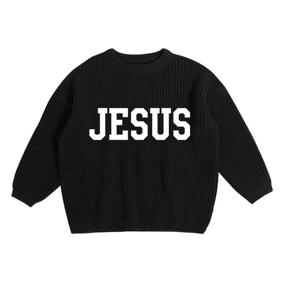 HXWCHs Girls' Button Cardigan Crochet Soft Warm Winter Sweater 5-6 Years Black