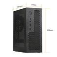 thumbnail image 3 of 2X A09 HTPC Computer Case Mini ITX Gaming PC Chassis Desktop Chassis USB2.0 Computer Case Home Computer Case Black, 3 of 7