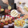 thumbnail image 5 of Stainless Steel Sugar Tongs, 6 Pcs Small Stainless Steel Ice Cube Tongs Gold Serving Tongs For Wedding Party Bar Buffet, 5 of 5