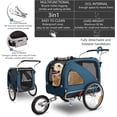 thumbnail image 2 of Sepnine 10202-Blue Large Pet Dog Trailer & Jogger, Blue, 2 of 7