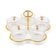 thumbnail image 2 of Divided Dried Fruit Plate Dried Fruit Snack Serving Plate Kitchen Storage Jar Five Compartments for Dining Room, 2 of 9