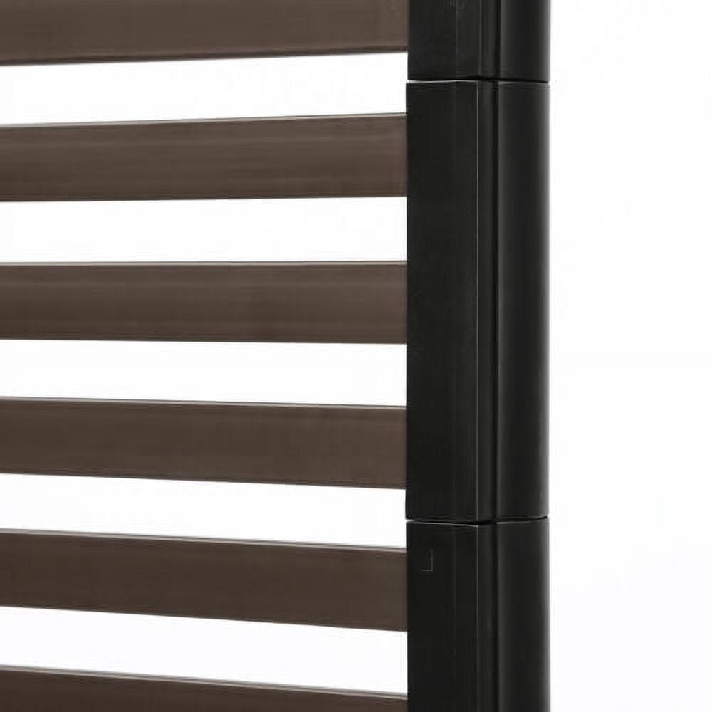 Indoor Outdoor Privacy Screen Decorative Panels Planter Wall Brown Fence Panels
