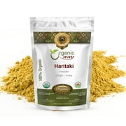 Organic Way Haritaki Powder (Terminalia Chebula) - Organic & Kosher Certified | Raw, Vegan, Non GMO & Gluten Free | USDA Certified | Origin - India (1/2 lbs / 8 oz)