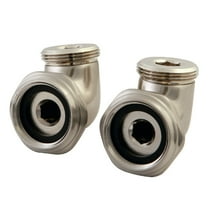 Kingston Brass ABT136-8 L Shape Standard Mount Elbow for CC457T8 Tub Filler, Brushed Nickel