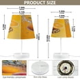 thumbnail image 3 of BZSMCE Table Lamp Creative Pineapple Orange with Water Splash Simple Pattern Night Light, 3 of 8