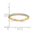 thumbnail image 2 of 14k Solid Yellow Gold Lab Grown Diamond SI D E F 1/4ct Wedding Band Size 7.00 2.25mm Wide Wedding Band for Women and Men, 2 of 2
